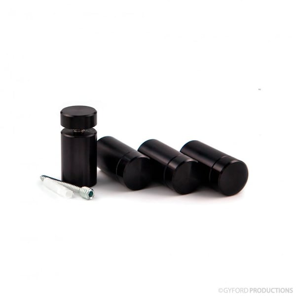 Gyford Décor Round Standoffs, Aluminum Black Anodized SOK-9-150BL - main